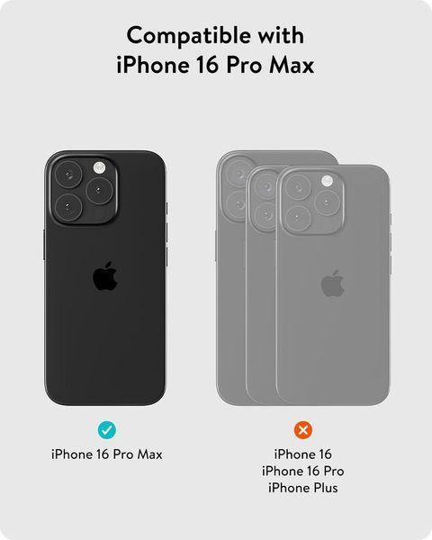 Чехол Mous MagSafe Limitless 6.0 Black Leather для iPhone 16 Pro Max 2403288141 фото