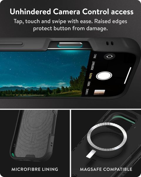 Чехол Mous MagSafe Limitless 6.0 Black Leather для iPhone 16 Pro Max 2403288141 фото