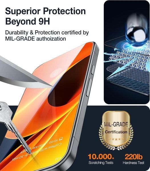 Защитное стекло UltraGlass UNBREAK 9H+ для Google Pixel 9 Pro Xl | 10 Pro Xl 2543038394 фото