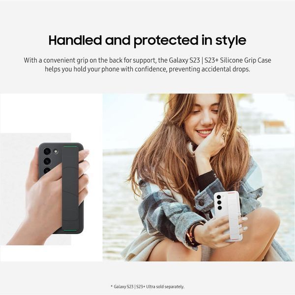 Чохол Samsung Silicone Grip Case White для Samsung S23 SM-S911 2095928262 фото