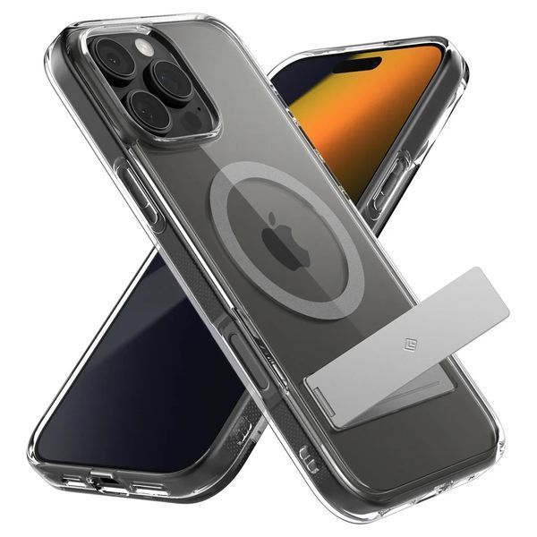 Чехол Caseology Capella Mag Kickstand Clear Gray для iPhone 16 Pro Max ACS08055 2348891592 фото