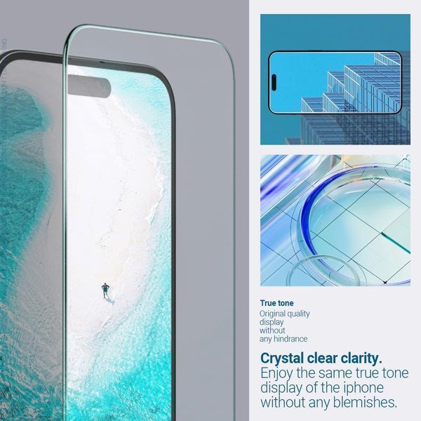 Защитное стекло Caseology Snap Fit 2-Pack для iPhone 15 2026376370 фото