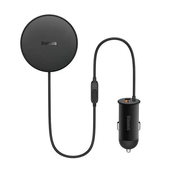 Безпровідний автомобільний зарядний пристрій Baseus CW01 Magnetic Wireless Charging Car Mount 40W 1894908611 фото
