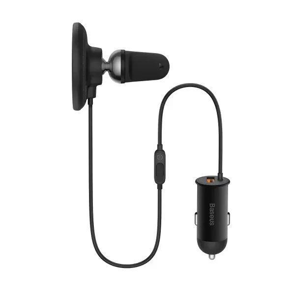 Безпровідний автомобільний зарядний пристрій Baseus CW01 Magnetic Wireless Charging Car Mount 40W 1894908611 фото