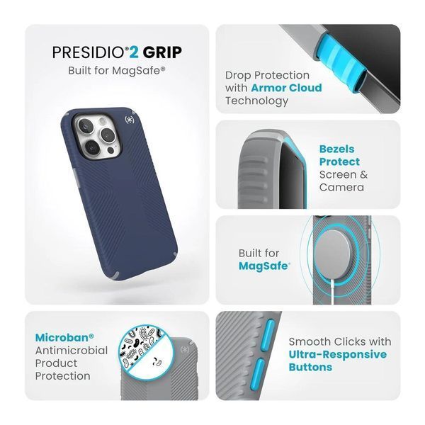 Чохол Speck Presidio Grip Lilac для iPhone 15 Pro Max 3149108212 фото