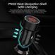 Автомобільний зарядний пристрій Toocki 75W Car Charger Type-C 45w + USB-A 30w Metall 1821649261 фото 6