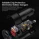 Автомобільний зарядний пристрій Toocki 75W Car Charger Type-C 45w + USB-A 30w Metall 1821649261 фото 4