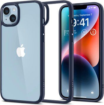 Чохол Spigen Ultra Hybrid Navy Blue для iPhone 14 Plus ACS04899 1867235511 фото