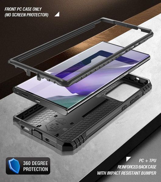 Захисний чохол 360&deg; Poetic Revolution Series Black для Samsung Galaxy Note 20 Ultra SM-N985 1969369046 фото