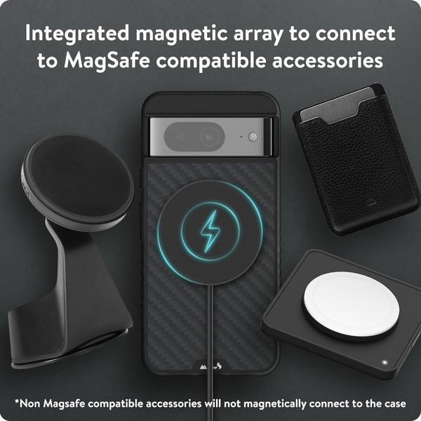 Чохол Mous MagSafe&reg; Aramid Fibre для Google Pixel 8 2251474297 фото
